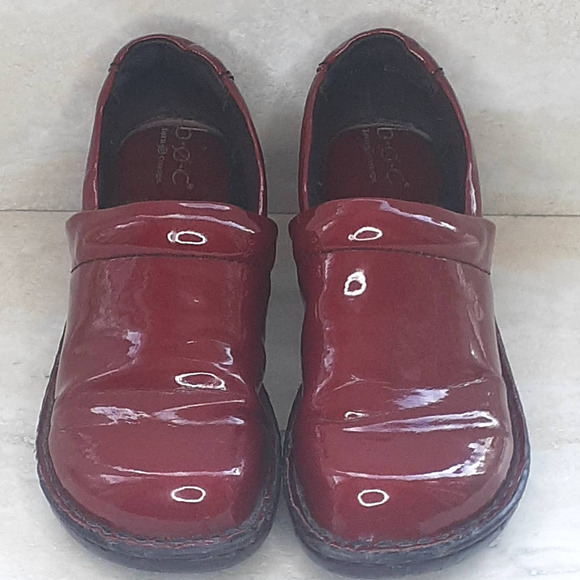 BOC Burgundy Comfort Clogs Man Made Upper Size 38.5 - Picture 3 of 12
